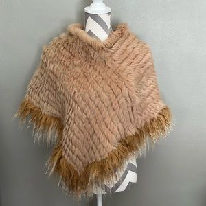 Pelle Nova DiRiviera Fur poncho one size